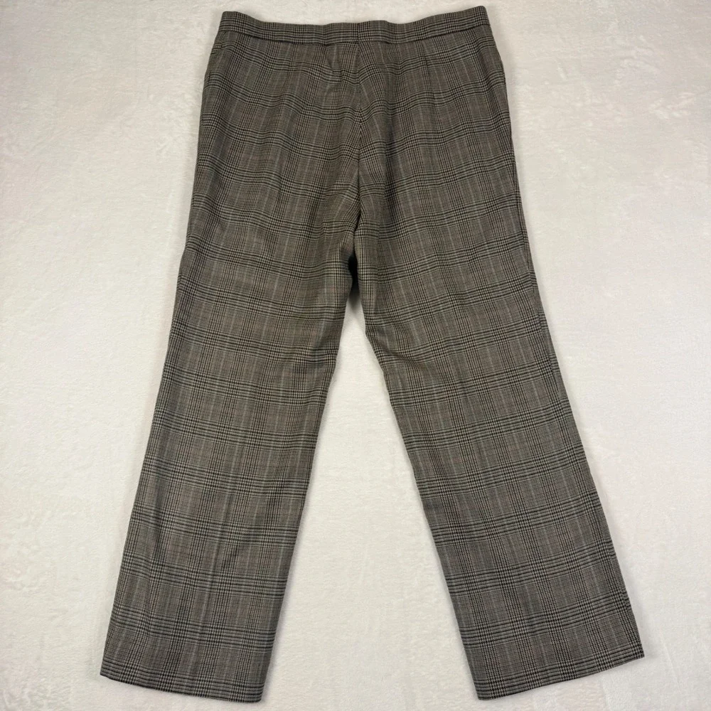 Vintage‎ Glen Plaid Wool Cashmere Dress Pants Straight Leg Men's 33x26